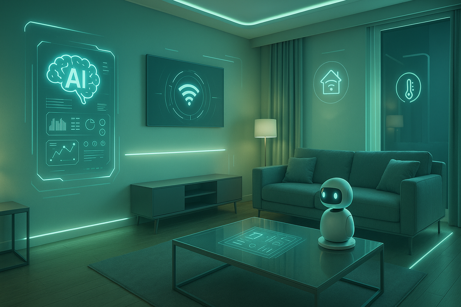 AI空间智能插画